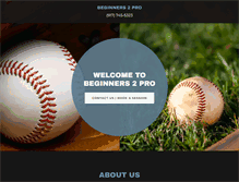 Tablet Screenshot of beginners2pro.com